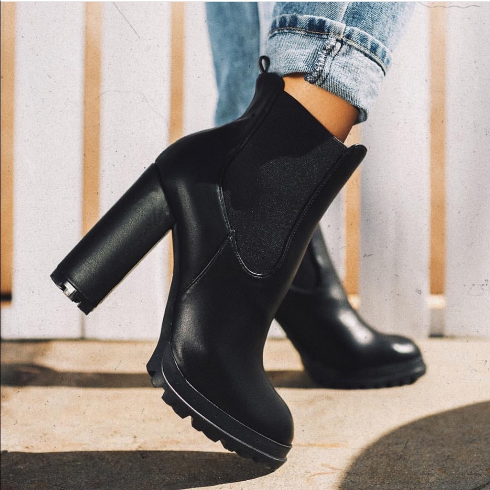 Miss Lola Fashion Walk Bootie - Black Suede